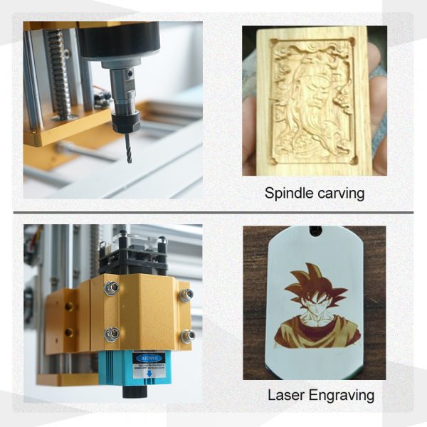 Mini CNC Router Engraving Machine With 30*40cm Working area And 500w Spindle For Stone Craving - Image 3