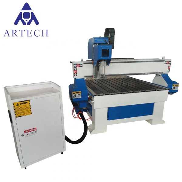 1212 3 axis wood cnc router engraving machine with T.slot table - Image 2