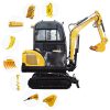 2 ton construction equipment excavator