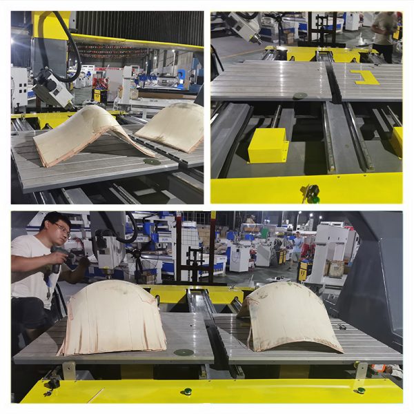 Best price ARTECH cnc 4 axis wood working machine cutting the chair back - Image 4