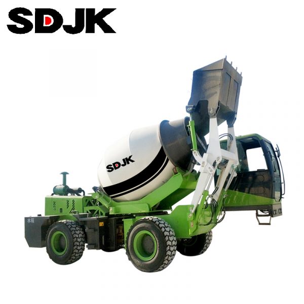 Free shipment! 270 degree hydraulic rotation Self Loading Concrete Mixer Truck - Image 4