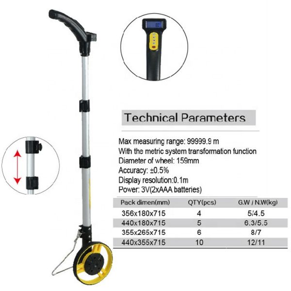 Good Quality Road Distance Meter Measuring Wheel - Image 3