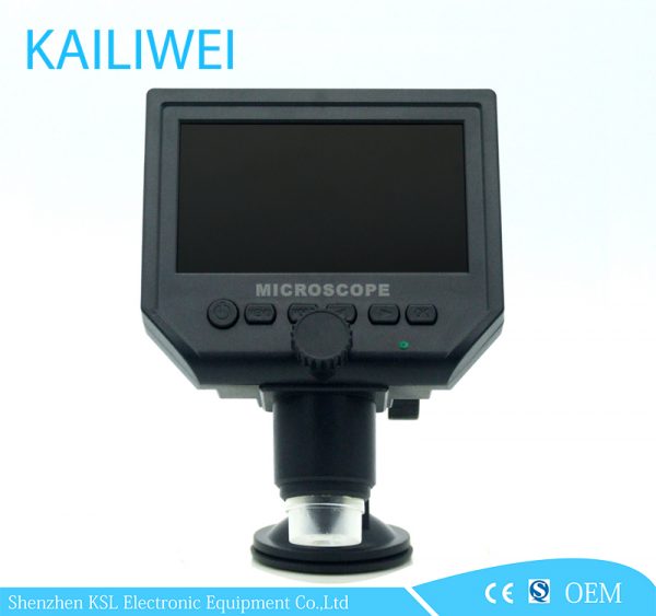 kailiwei G600 1-600x 3.6MP USB Digital Electronic Microscope Portable 8 LED VGA Microscope With 4.3 HD Screen