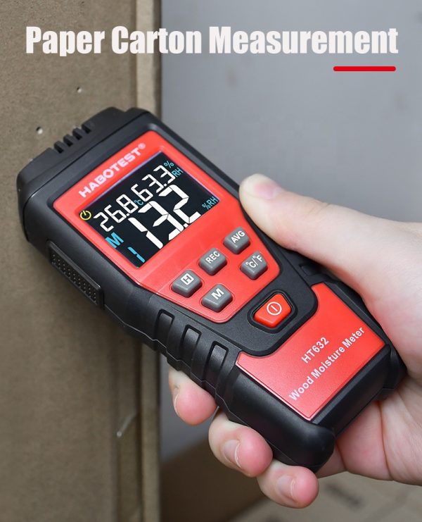 Wood Moisture Tester Habotest HT632 Two Pins Small Portable Digital Wood Moisture Meter - Image 2