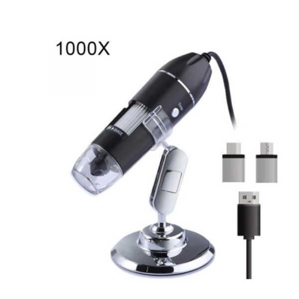 1600X & 1000X & 500X USB Digital Microscope Camera Endoscope 8LED Magnifier with Metal Stand dropshipping - Image 3