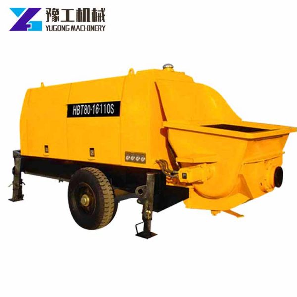 Small Construction Mini Used Hydraulic Concrete Pump - Image 3