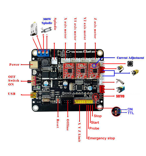 3018 Pro  Diy mini CNC machine with 100w spindle motor  , Wood Router and cnc cutting - Image 3