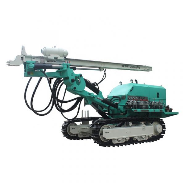 Professional 2021 HF140Y High wind pressure 60m crawler open-air DTH drilling rig mining blast - Image 6