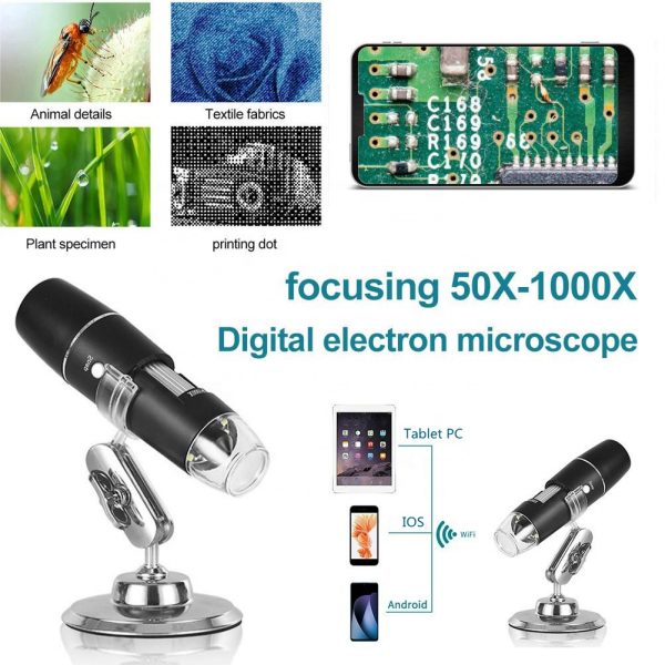Dropship Wireless handheld USB HD  50x-1000x magnification inspection camera digital microscope - Image 3