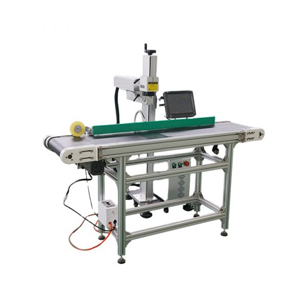 working table for aluminum laser marker raycus source glass bottle with conveyor from china passport - Image 6