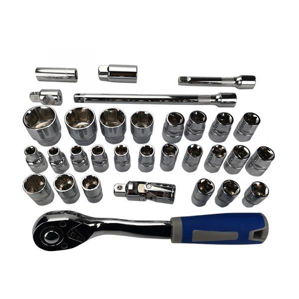 32 pcs Rotating Ratchet Wrench Hand Tool Set Rotating Ratchet wrench Socket set - Image 4