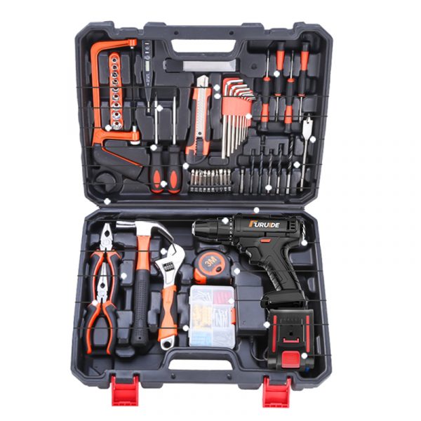 Drop Shipping Electric Drill Tool Set Multifunctional Household Hardware Carpentry Repair Electrician Hardware Toolbox - Image 2