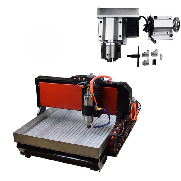 Factory Sale Usb Port 4 Axis Wood cnc 6090 Stainless steel structure Engraving Machine Price - Image 2