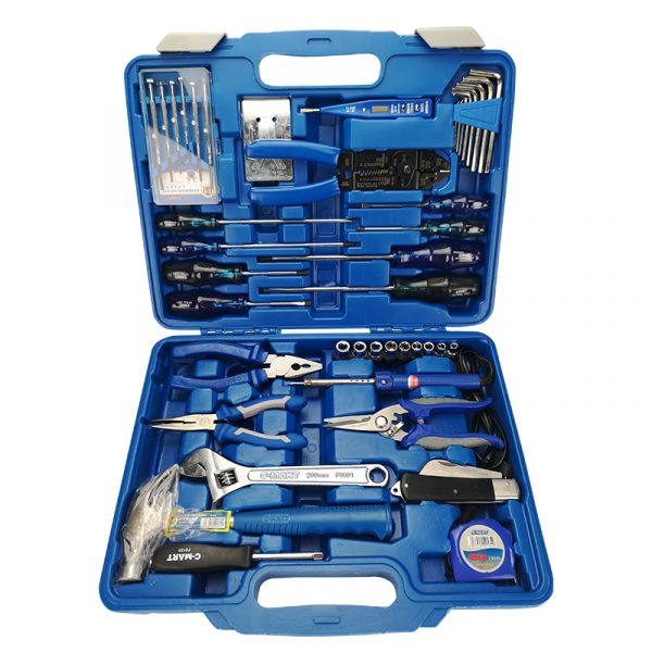 C-MART DIY Home Household Tool kits Daily Repair 42 pcs Electrician's Electrical Tool Kit for Home Box - Image 6