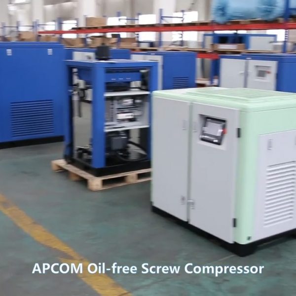 75HP 55KW Permanent Magnet Frequency  aircompressor 10bar 300CFM 75HP 55KW Oil Free Water Lubrication Screw Air Compressor - Image 5