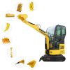 Hydraulic Rc Backhoe Loader Pump Assembly For Garlic Bagger Excavator