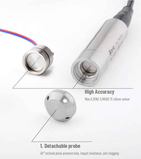 Piezoresistive High Stable IP68 10m Level Transmitter for Water Accurate Absolute Gauge Sensor - Image 3