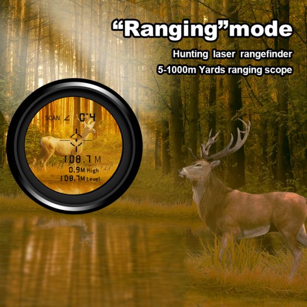 Nohawk NK600m Golf Rangefinder with Slope, Pinseeker and Flag-Lock Distance Meter Laser - Image 3