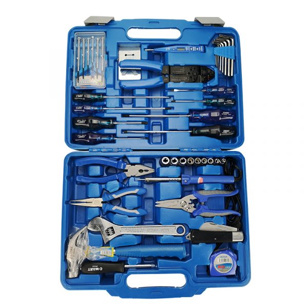 C-MART DIY Home Household Tool kits Daily Repair 42 pcs Electrician's Electrical Tool Kit for Home Box - Image 4
