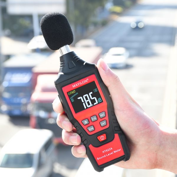 30-130dB Noise Tester Decibel Meter Digital Sound Level Noise Meter HT622A VA Color Display LCD Screen - Image 5