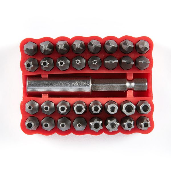 33pc Screwdriver Bit Nut Driver Set Magnetic Bit Holder Screwdriver Set Slotted Phillips Hex Torx Drill Bit Set - Image 3