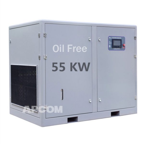 75HP 55KW Permanent Magnet Frequency  aircompressor 10bar 300CFM 75HP 55KW Oil Free Water Lubrication Screw Air Compressor - Image 6