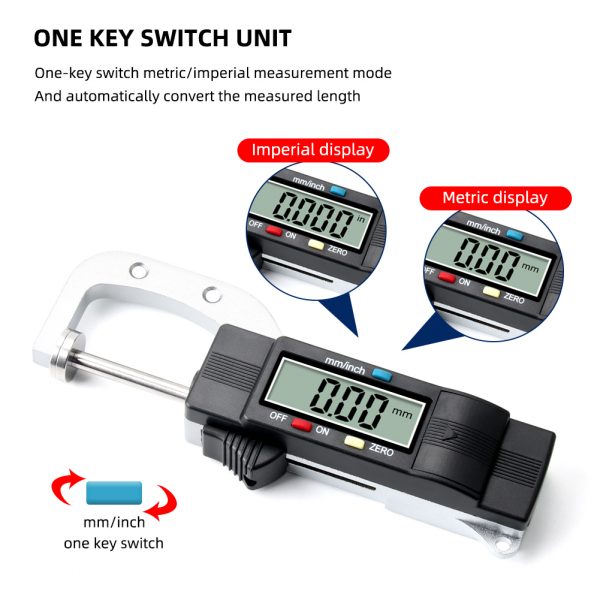 0-25MM 100% New Auto Tire Wear Detection Depth Gauge LCD Digital Display Caliper High Precision Tire Thread Pattern Thick Gauge - Image 4
