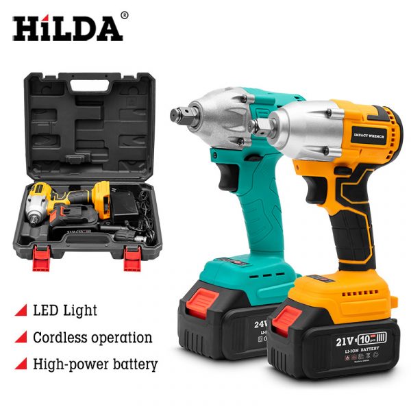 3000mAh EU Plug Lithium Battery Brushless Cordless 1/2" Impact Wrench Wrench Tool - Image 6