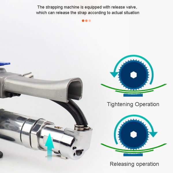 Manual Hand Lift Poly Packaging Pet Strapping Band XQD 19 Packing Banding Machine Nqa Widely Used Pneumatic Strapping Tool - Image 2