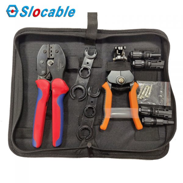 Slocable Solar PV Connector Crimper Stripping Spanner Tool Kit for 14/12/10/ AWG - Image 6