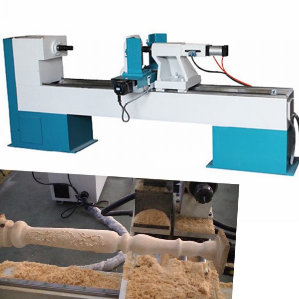 Variable Speed Automatic CNC Wood Turning Copy Lathe TJ1530 for Baseball Bats,Table lets and staircase baluster - Image 2