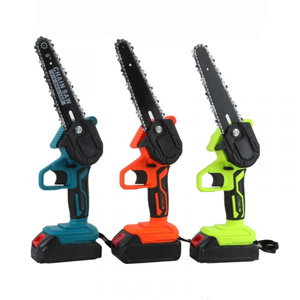 Portable 6inch cordless battery power tree wood cutter electric Chain Cuttging Pruning saw - Image 3