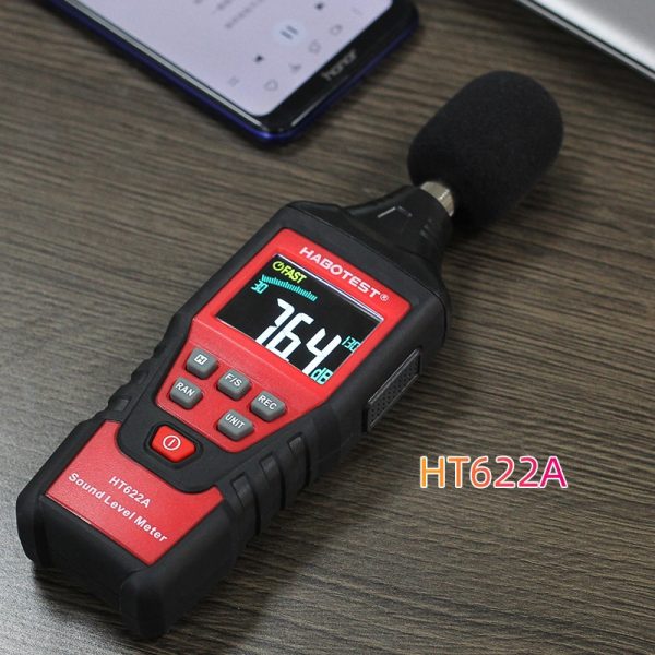 Digital Mini Audio Sound Level Meter Noise Tester 35-130dB In Decibels LCD Screen With Backlight Accuracy Up To 1.5dB Habotest - Image 4