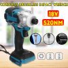18V Impact  Cordless Electric Screwdriver Speed Brushless Impact Wrench Rechargable Drill Driver+ LED Light For Makit Battery