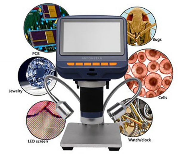 AD106S 4.3 inch HD Display USB Digital Built in Light Source Microscope for Mobile Phone Repairing - Image 5