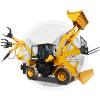 New 4x4 Backhoe Loader Wheel Mini Excavator Backhoe Loader For Sale
