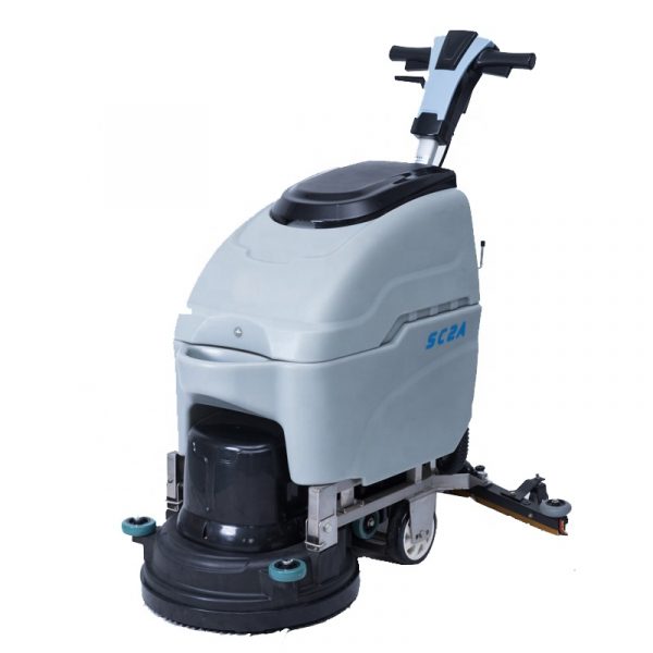 2021 SC2A plastic material electric auto new condition popular 18 inch brush sweeper convenience floor scrubber dryer machine - Image 3