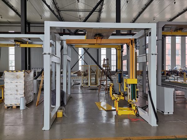 Rotary Arm Automatic High Speed Pallet Inline Rotary Arm Pallet Wrapping Machine for Film Packing - Image 3