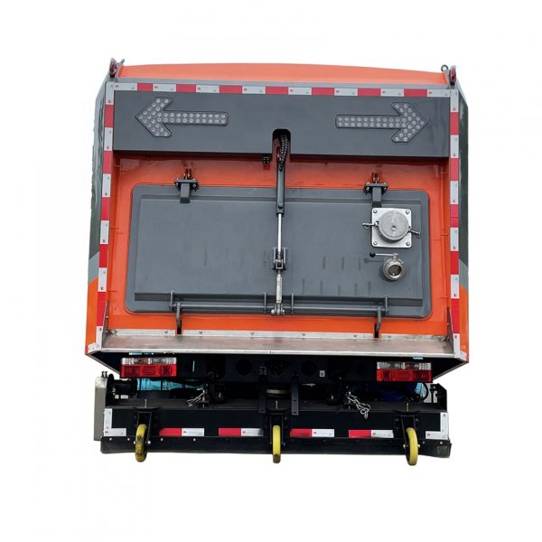DFAC 4X2 High efficiently Road Vacuum Sweeper Truck with 2 brushes and a rear vacuum suction for highway sweeping work - Image 5