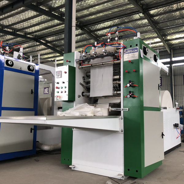 Home 2-10 lines Full automatic tissue paper facial packet machine folding type - Image 2