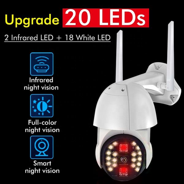 Outdoor Security Camera V380 Pro Motion Detection Auto Tracking CCTV Network Camera - Image 4
