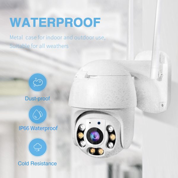 1080p 2.5 Inch Wifi Waterproof Colorful In Night CCTV Camera Motion Detection Dome wireless security camera mini wifi camera - Image 3