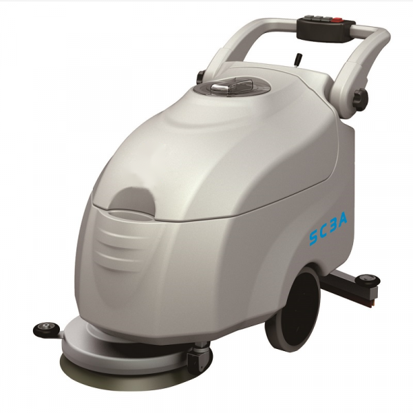Battery type new yellow cheap cleaning equipment house ceramic tiles dust industrial manual floor scrubber dryer with 17" brush - Image 6
