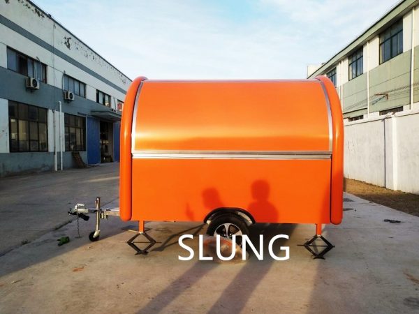 Restaurant Trailer/fry ice cream roll trailer/fast food carts for selling food truck - Image 3