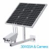 40W IP Camera Solar Panel DC12V 20A Lithium Battery 4G Wireless WiFi SIM Card Security Solar Camera