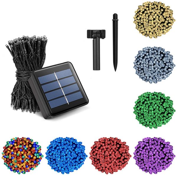 72ft 200 LED Solar Powered Christmas Lights Waterproof Wedding Fairy LED String Lights - Image 6