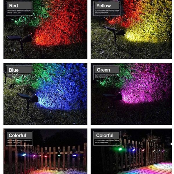 YOUCAN low price ABS green auto outdoor lights black garden light sensor advertising 200 lumens solar spot light - Image 2