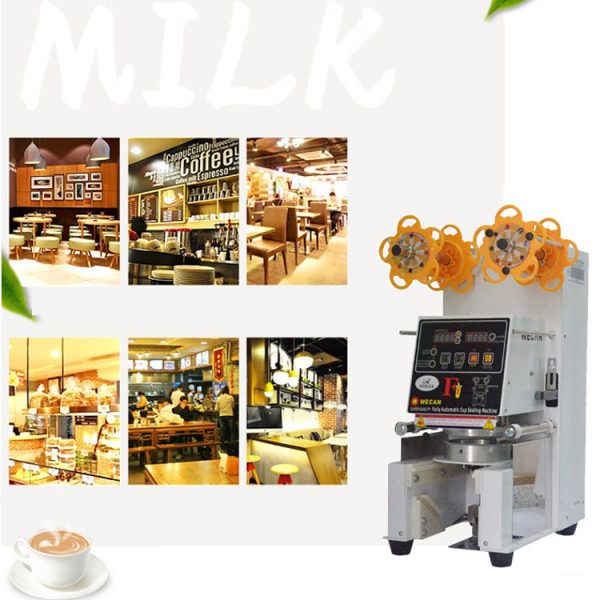 Commercial plastic cup sealing machines automatic cup sealing machine boba tea cup sealing machine - Image 5