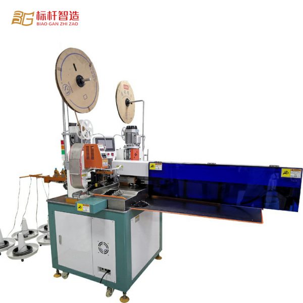 High efficiency automatic servo type five-wire double-head cutting stripping peeling terminal crimping machine - Image 6