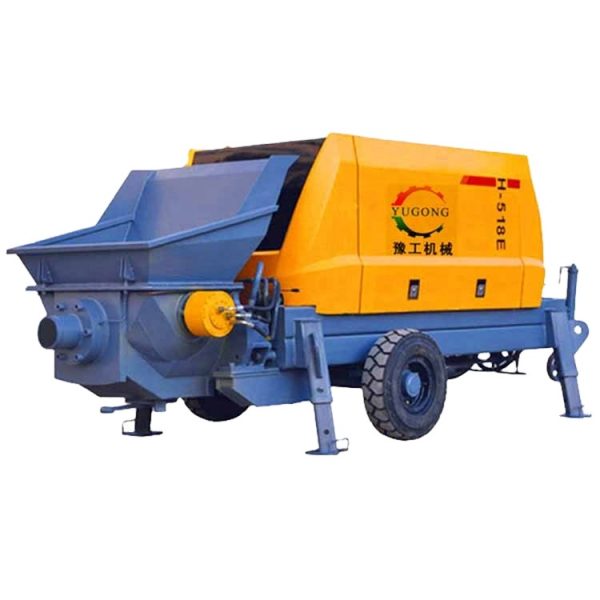 Mini Concrete Pump Used Hydraulic Small Concrete Mixer With Pump Diesel Motor Concrete Pumps - Image 6